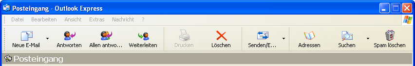 Toolbar mit Filter-Button